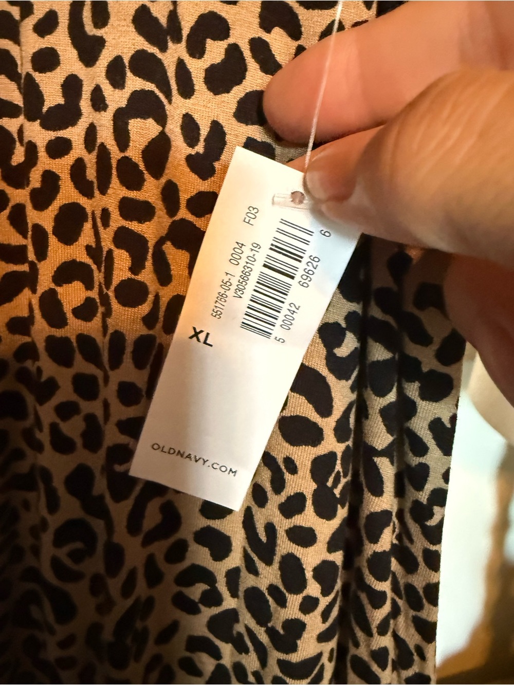 Old Navy NWT leopard print knit swing style dress XL - Picture 5 of 5